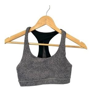 Lululemon sports bra size black and grey